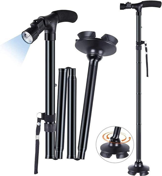 Bastón Plegable con luz LED - Mundo Tiendas
